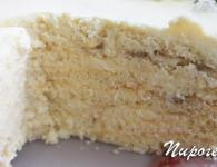 Пошаговый рецепт торта молочная девочка со сметанным и творожным кремом